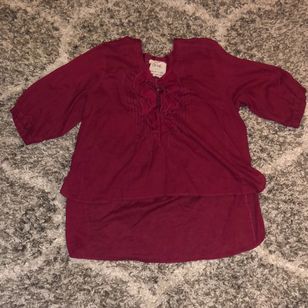 Free people lightweight peasant style blouse